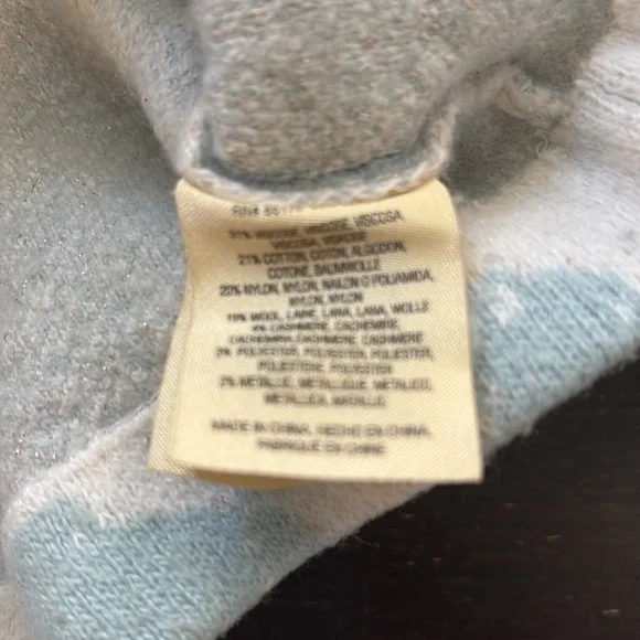 Anthropologie Sleeping On Snow Sky Blue Sweater - Picture 7 of 8